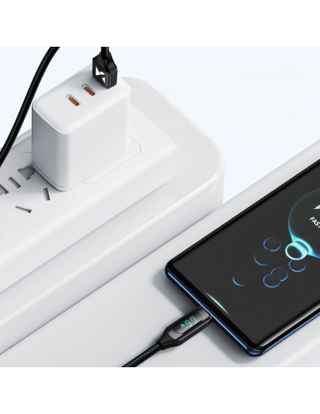 USB-A - USB-C laidas su LED ekranu 66W 6A 1m juodas
 
USB-A - USB-C laidas su LED ekranu 66W 6A 1m juodas
