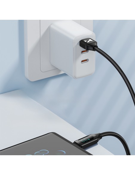 USB-A - USB-C laidas su LED ekranu 66W 6A 1m juodas
 
USB-A - USB-C laidas su LED ekranu 66W 6A 1m juodas