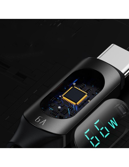 USB-A - USB-C laidas su LED ekranu 66W 6A 1m juodas
 
USB-A - USB-C laidas su LED ekranu 66W 6A 1m juodas