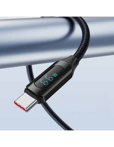 USB-A - USB-C laidas su LED ekranu 66W 6A 1m juodas
 
USB-A - USB-C laidas su LED ekranu 66W 6A 1m juodas