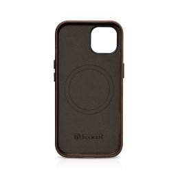 
Odinis dėklo dangtelis iPhone 15 Plus Oil Wax Premium Leather MagSafe rudas
