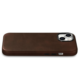 
Odinis dėklo dangtelis iPhone 15 Plus Oil Wax Premium Leather MagSafe rudas
