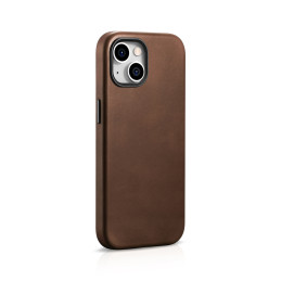 
Odinis dėklo dangtelis iPhone 15 Plus Oil Wax Premium Leather MagSafe rudas
