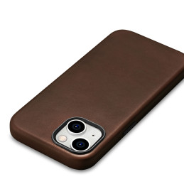 
Odinis dėklo dangtelis iPhone 15 Plus Oil Wax Premium Leather MagSafe rudas
