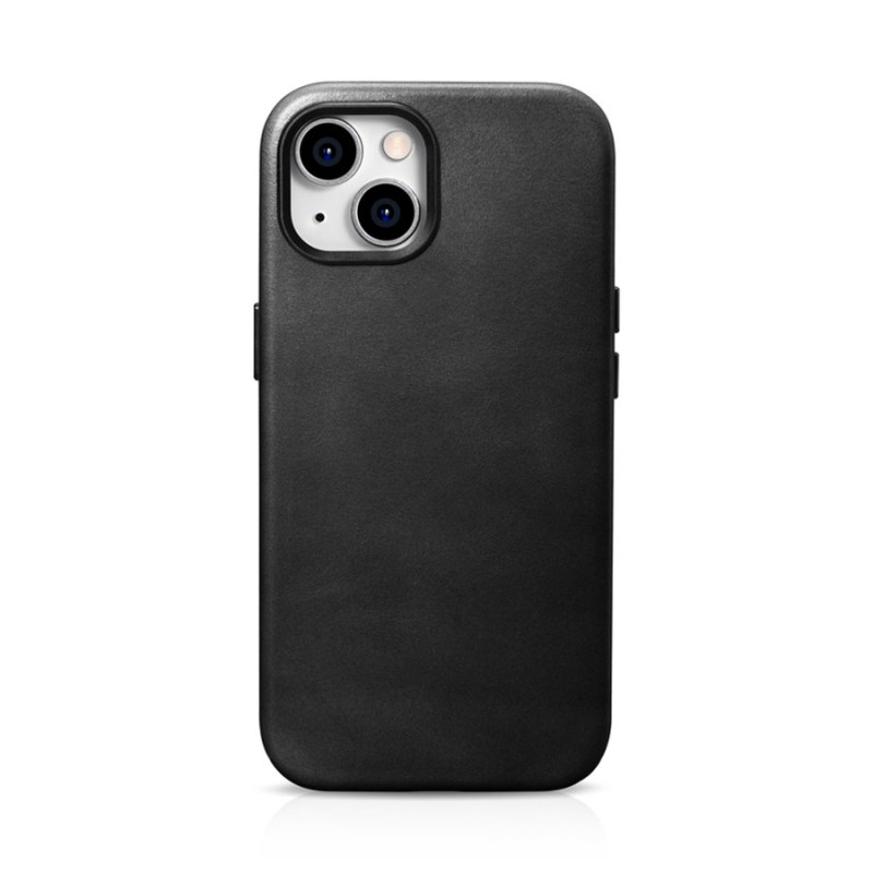 
Odinis dėklo dangtelis iPhone 15 Plus Oil Wax Premium Leather MagSafe juodas
