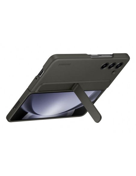 
Silikoninis dėklas Samsung Galaxy Z Fold 5 su stovu ir dirželiu, juodas
