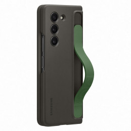 
Silikoninis dėklas Samsung Galaxy Z Fold 5 su stovu ir dirželiu, juodas
