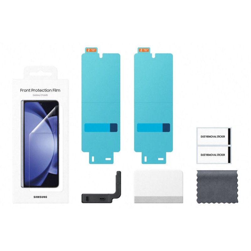 2x apsauginė folija priekiniam Samsung Galaxy Z Fold 5 ekranui, skaidri