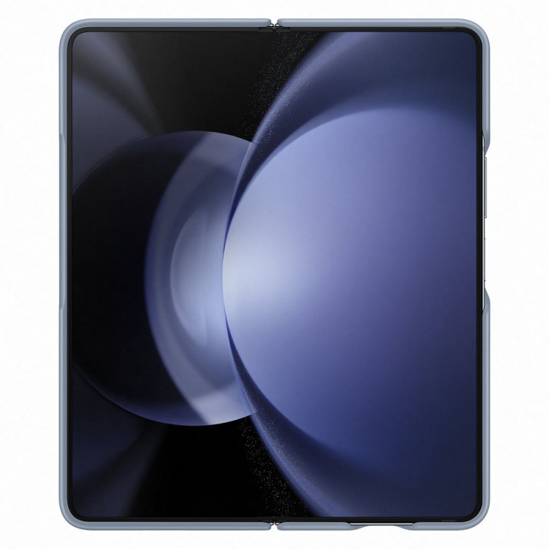 Ekologinės odos dėklas Samsung Galaxy Z Fold 5, mėlynas
