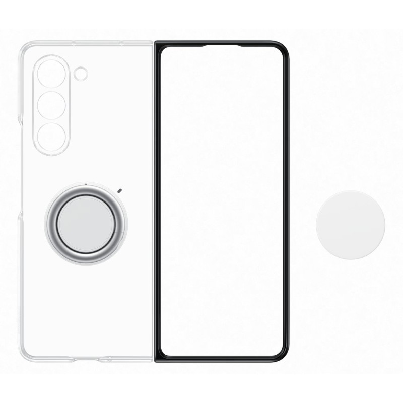 Skaidrus silikoninis dėklas, skirtas Samsung Galaxy Z Fold 5 Gadget Case