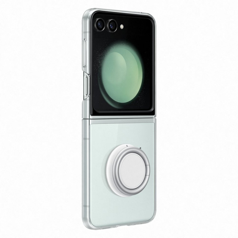 2 viename permatomas silikoninis dėklas, skirtas Samsung Galaxy Z Flip 5 + USB-C 25W sieninis įkroviklis
