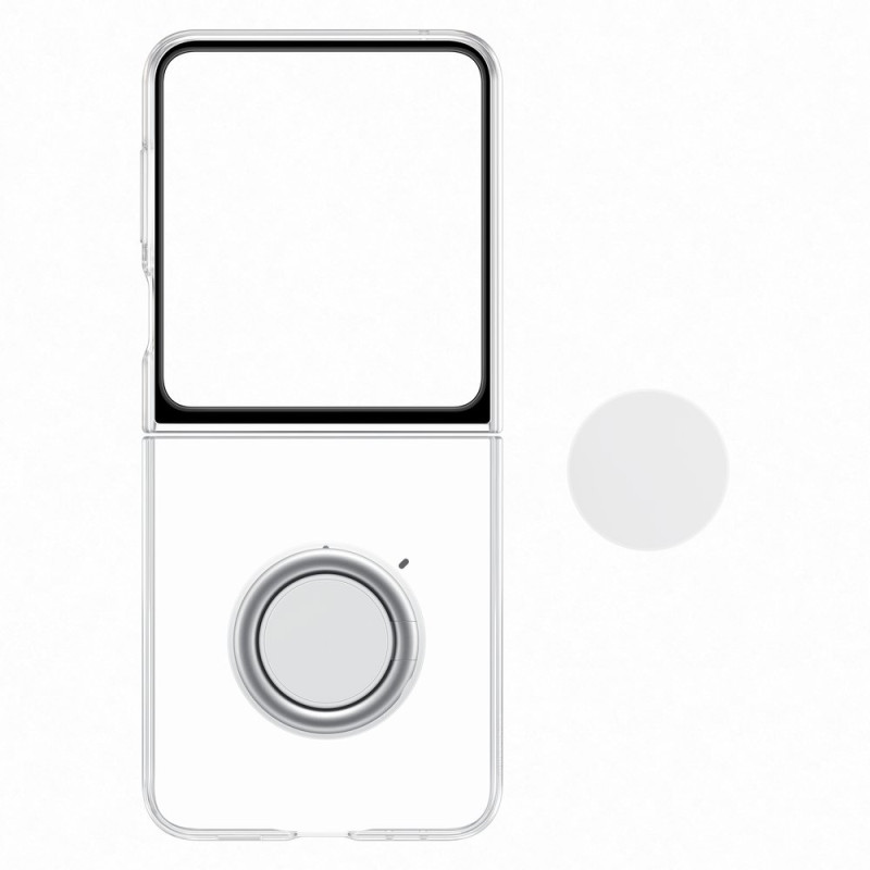 2 viename permatomas silikoninis dėklas, skirtas Samsung Galaxy Z Flip 5 + USB-C 25W sieninis įkroviklis
