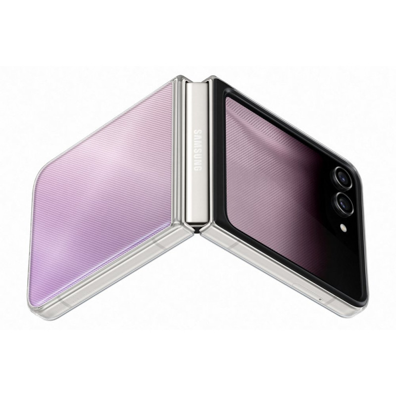 Skaidrus silikoninis dėklas, skirtas Samsung Galaxy Z Flip 5 FlipSuit