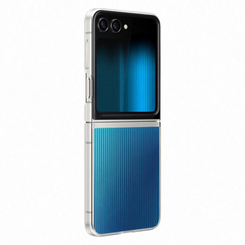 Skaidrus silikoninis dėklas, skirtas Samsung Galaxy Z Flip 5 FlipSuit