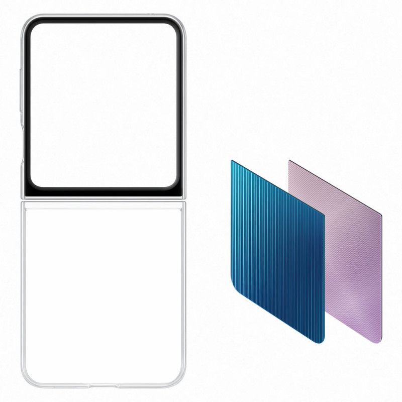 Skaidrus silikoninis dėklas, skirtas Samsung Galaxy Z Flip 5 FlipSuit