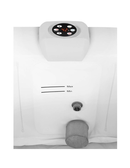 Sodo pripučiama sūkurinė vonia su masažu 6 asmenims 42C 900 l smėlio ir balta