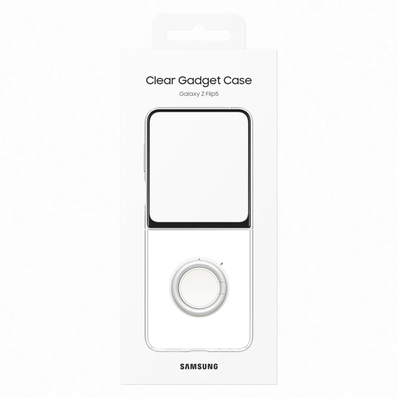 Skaidrus silikoninis dėklas, skirtas Samsung Galaxy Z Flip 5 Gadget Case