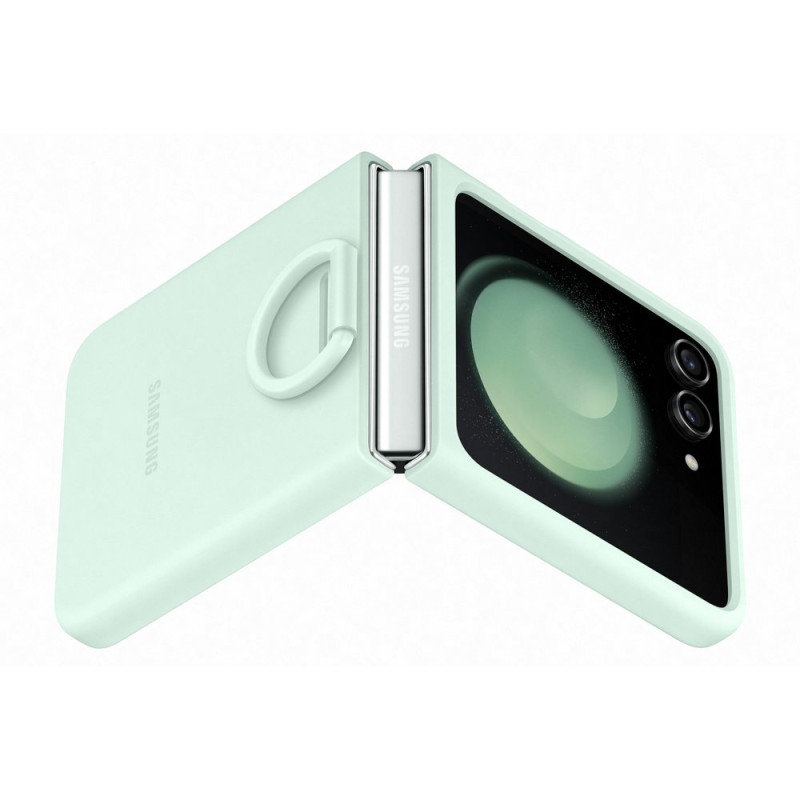 Silikoninis dėklas su laikikliu Smsung Galaxy Z Flip 5, mėtų