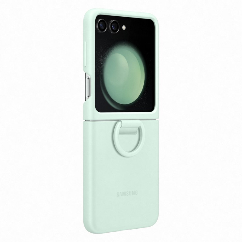 Silikoninis dėklas su laikikliu Smsung Galaxy Z Flip 5, mėtų