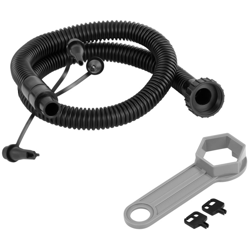 Sodo pripučiama sūkurinė vonia su masažu 6 asmenims 42C 900 l smėlio ir balta