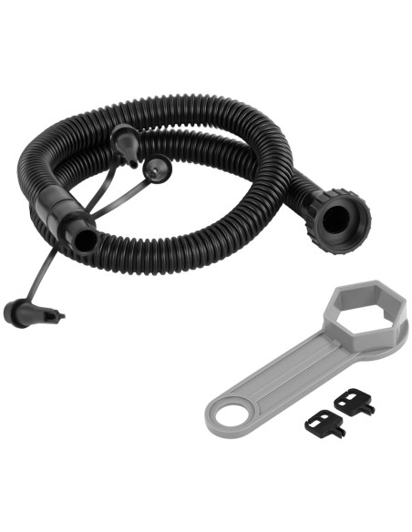 Sodo pripučiama sūkurinė vonia su masažu 6 asmenims 42C 900 l smėlio ir balta