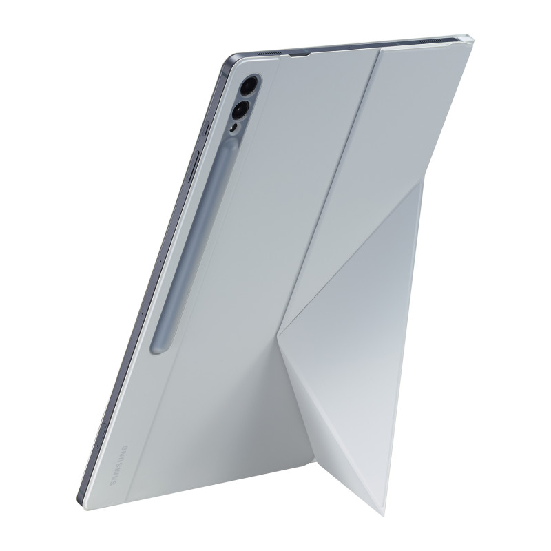 Dėklas su atvartu ir stovu Samsung Galaxy Tab S9 Ultra Smart Book Cover, baltas