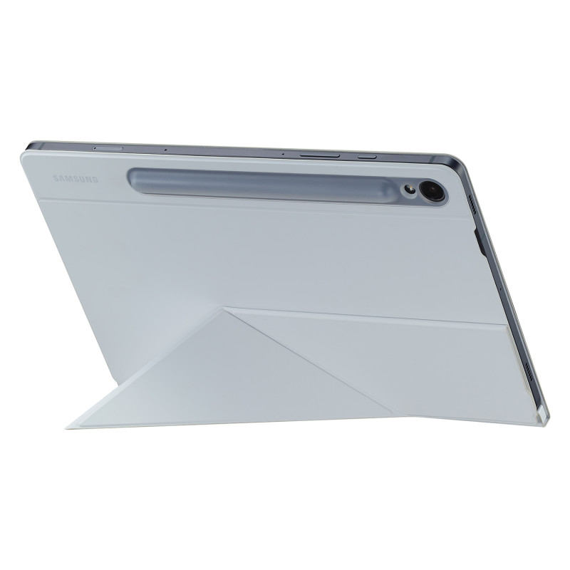 Dėklas su atvartu ir stovu Samsung Galaxy Tab S9 Smart Book Cover, baltas