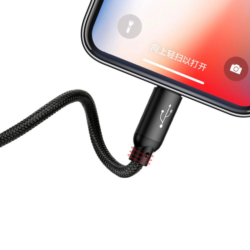 Patvarus kabelis 3in1 USB microUSB iPhone...