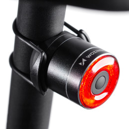
LED USB-C galinis dviračio žibintas, raudonas žibintas, STOP jutiklis, juodas
