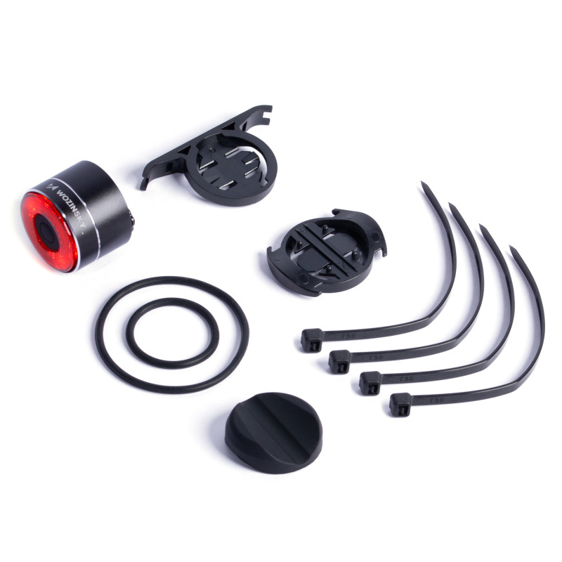 
LED USB-C galinis dviračio žibintas, raudonas žibintas, STOP jutiklis, juodas
