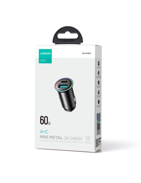 Mini automobilinis įkroviklis 60W USB-A QC3.0 USB-C PD juodas
 
Mini automobilinis įkroviklis 60W USB-A QC3.0 USB-C PD juodas