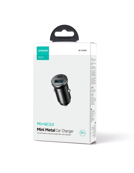 Mini automobilinis įkroviklis 30W USB-A QC3.0 USB-C PD juodas
 
Mini automobilinis įkroviklis 30W USB-A QC3.0 USB-C PD juodas