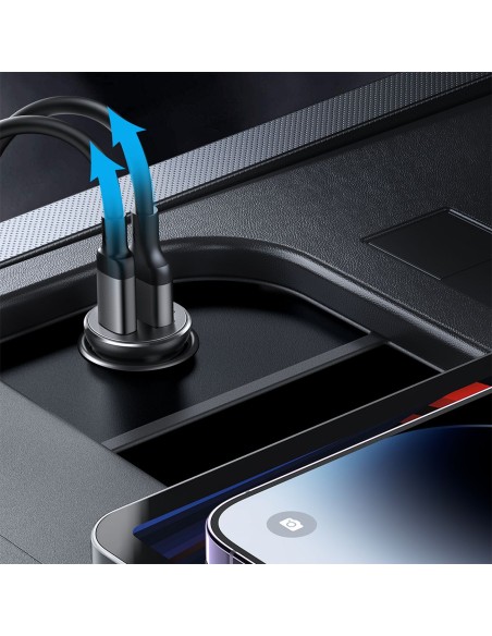 Mini automobilinis įkroviklis 30W USB-A QC3.0 USB-C PD juodas
 
Mini automobilinis įkroviklis 30W USB-A QC3.0 USB-C PD juodas