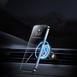 Magnetinis automobilinis išmaniojo telefono laikiklis ventiliacijos grotelėms C01 juodas