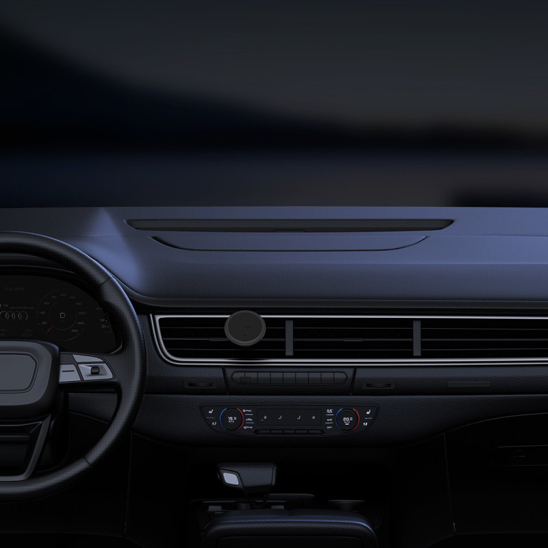Magnetinis automobilinis išmaniojo telefono laikiklis ventiliacijos grotelėms C01 juodas