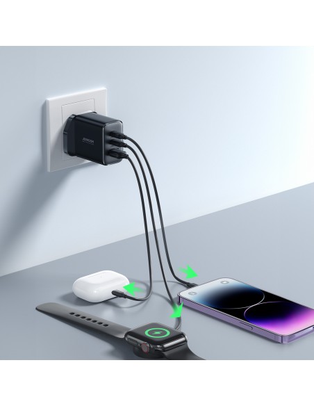 Greitas sieninis įkroviklis 2x USB-C USB-A 32W JK kištukas 32W juodas
 
Greitas sieninis įkroviklis 2x USB-C USB-A 32W JK kištukas 32W juodas