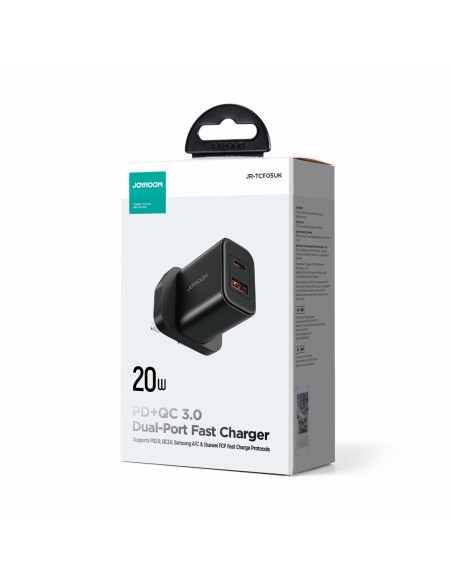 Tinklo įkroviklis, angliškas kištukas, JK FlashSeries USB-A USB-C 20W, juodas
 
Tinklo įkroviklis, angliškas kištukas, JK FlashSeries USB-A USB-C 20W, juodas