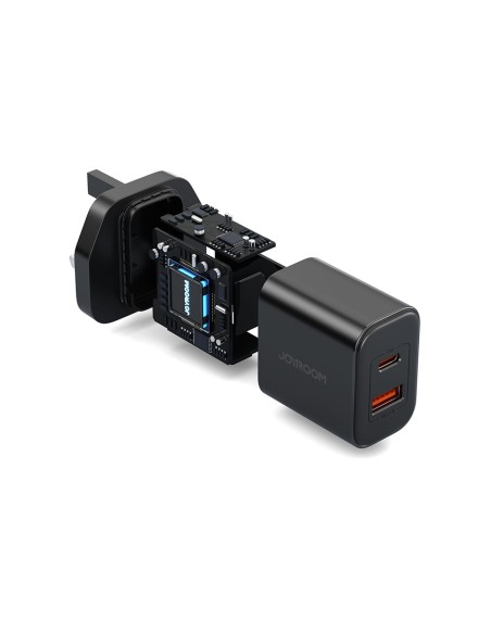 Tinklo įkroviklis, angliškas kištukas, JK FlashSeries USB-A USB-C 20W, juodas
 
Tinklo įkroviklis, angliškas kištukas, JK FlashSeries USB-A USB-C 20W, juodas