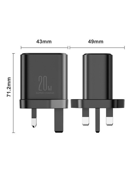 Tinklo įkroviklis, angliškas kištukas, JK FlashSeries USB-A USB-C 20W, juodas
 
Tinklo įkroviklis, angliškas kištukas, JK FlashSeries USB-A USB-C 20W, juodas