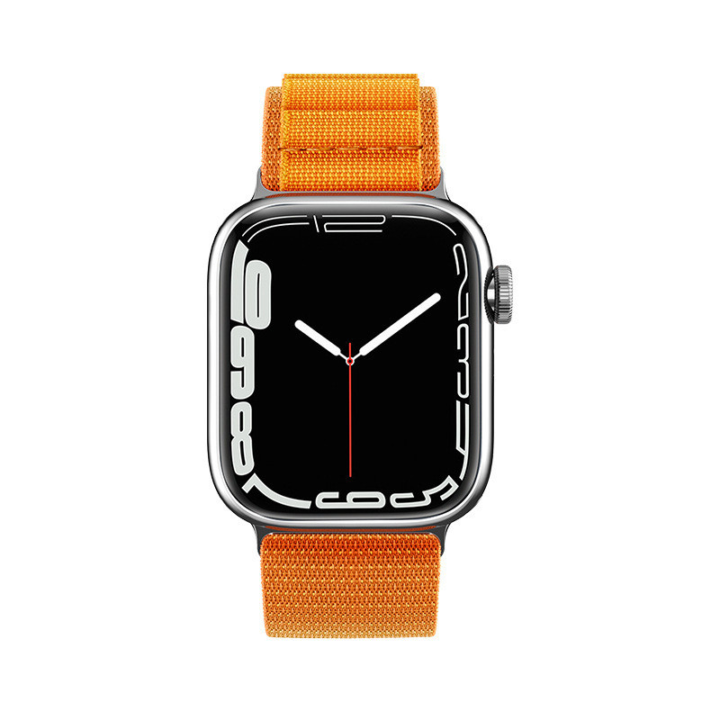 Dirželis su Alpine plieno sagtimi Apple Watch 38 / 40 / 41 mm oranžinės spalvos