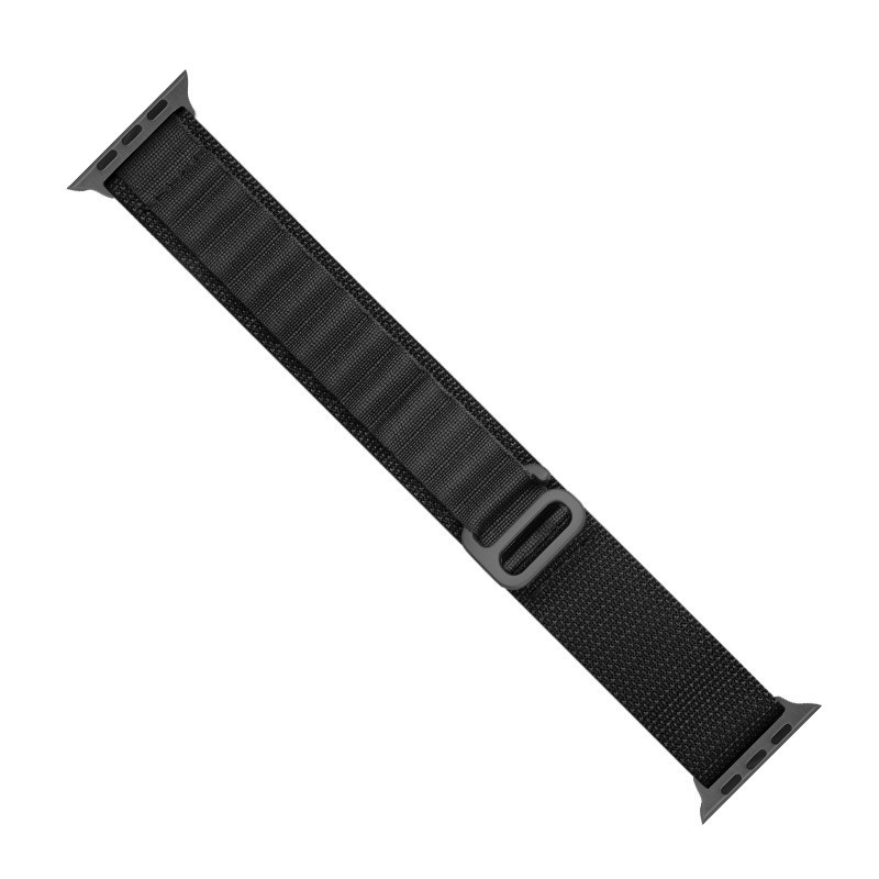 Alpinis dirželis su plienine sagtimi Apple Watch 42/ 44/ 45/ 49 mm juodas