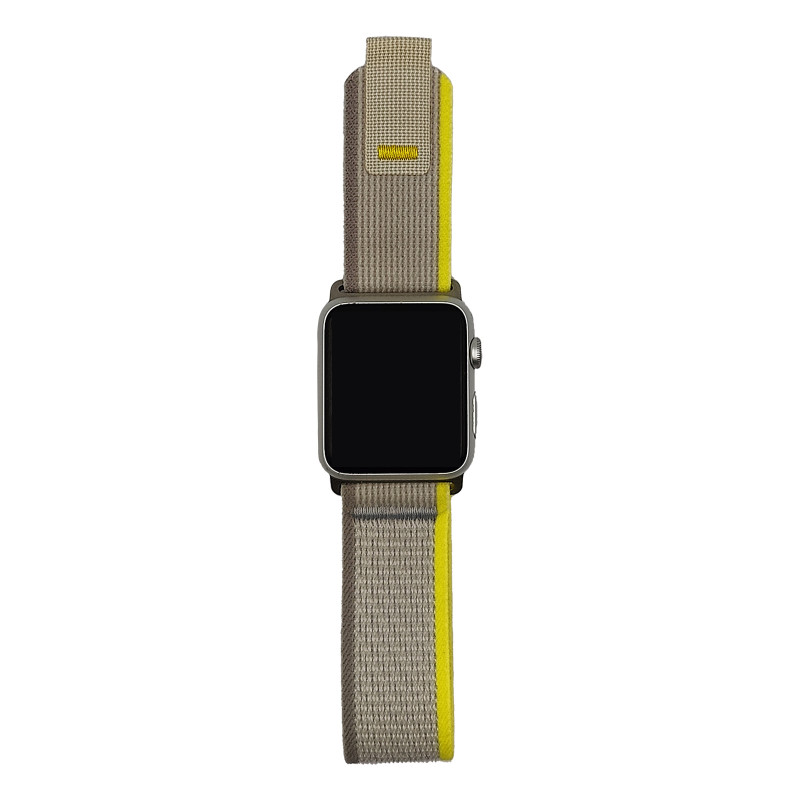 Trail Velcro dirželis Apple Watch 38 / 40 / 41 mm šviesiai pilkas