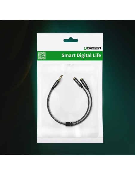 
Garso skirstytuvo kabelio mini lizdas 3,5 mm - 2x mini lizdas 3,5 mm 21 cm juodas
