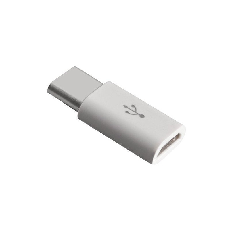 Adapterio kištukas iš mikro USB į USB-C, baltas
Adapterio kištukas iš mikro USB į USB-C, baltas