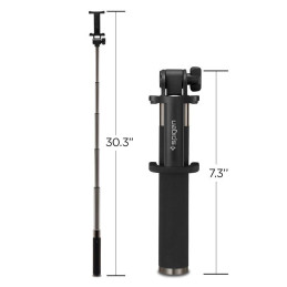 
Aukštos kokybės teleskopinė Selfie lazda 18-77cm juoda
