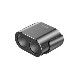 
Automobilinis cigarečių degiklio lizdo skirstytuvas, pakrovėjas 2x USB 3.1A 17W, juodas
