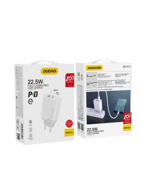 USB / USB-C PD QC 3.0 3A 22.5W baltas įkroviklis
 
USB / USB-C PD QC 3.0 3A 22.5W baltas įkroviklis