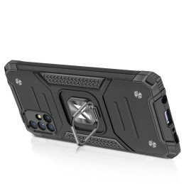 
Šarvuotas hibridinis dėklas Samsung Galaxy M51 + Ring Armor magnetiniam laikikliui, rožinis
