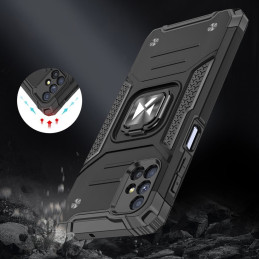 
Šarvuotas hibridinis dėklas Samsung Galaxy M51 + Ring Armor magnetiniam laikikliui, rožinis

