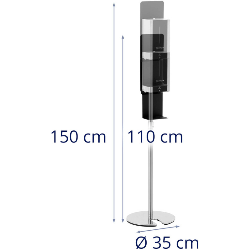 Dezinfekavimo stoties bekontakčio automatinio dezinfekavimo stovas 100-140 cm 1 l